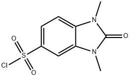 1,3-dimethyl-2-oxo-2,3-dihydro-1H-benzimidazole-5-sulfonyl chloride(SALTDATA: FREE) Struktur