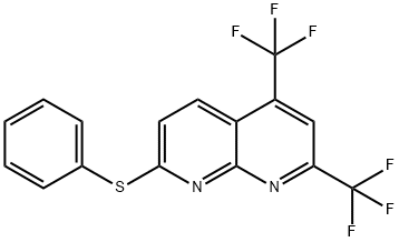 1,8-Naphthyridine,7-(phenylthio)-2,4-bis(trifluoromethyl)-(9CI) Struktur