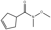 3-Cyclopentene-1-carboxamide,N-methoxy-N-methyl-(9CI) Struktur