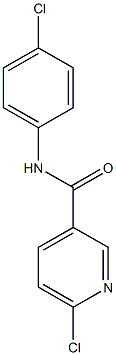 6-chloro-N-(4-chlorophenyl)pyridine-3-carboxamide Struktur