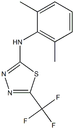 N-(2,6-dimethylphenyl)-5-(trifluoromethyl)-1,3,4-thiadiazol-2-amine Struktur