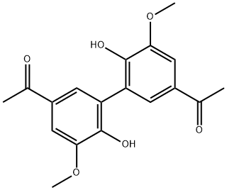 Dehydrodiacetovanillone Struktur