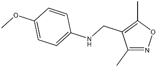 N-[(3,5-dimethyl-1,2-oxazol-4-yl)methyl]-4-methoxyaniline Struktur