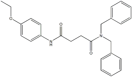 N~1~,N~1~-dibenzyl-N~4~-(4-ethoxyphenyl)succinamide Struktur