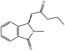 (3Z)-2-methyl-3-(2-oxopentylidene)-2,3-dihydro-1H-isoindol-1-one Struktur