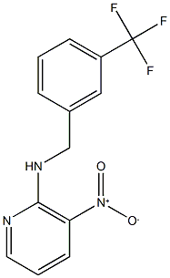 3-nitro-N-{[3-(trifluoromethyl)phenyl]methyl}pyridin-2-amine Struktur