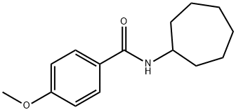 N-cycloheptyl-4-methoxybenzamide Struktur