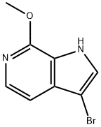 3-BroMo-7-Methoxy-1H-pyrrolo[2,3-c]pyridine Struktur