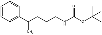 tert-butyl 4-amino-4-phenylbutylcarbamate Struktur