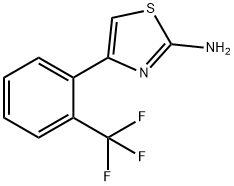 4-[2-(trifluoromethyl)phenyl]-1,3-thiazol-2-amine Struktur