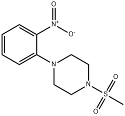 1-(methylsulfonyl)-4-(2-nitrophenyl)piperazine Struktur