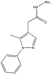 2-(5-methyl-1-phenyl-1H-pyrazol-4-yl)acetohydrazide Struktur