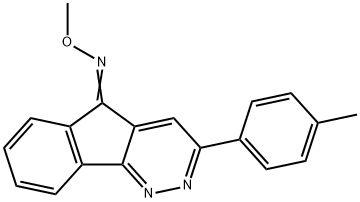 (5Z)-N-methoxy-3-(4-methylphenyl)-5H-indeno[1,2-c]pyridazin-5-imine Struktur