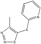 2-[(4-methyl-1,2,3-thiadiazol-5-yl)sulfanyl]pyridine Struktur