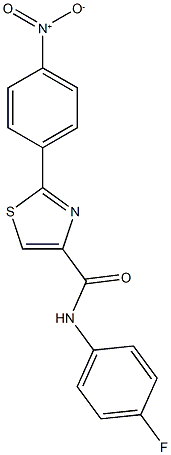 N-(4-fluorophenyl)-2-(4-nitrophenyl)-1,3-thiazole-4-carboxamide Struktur