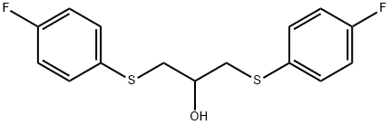 1,3-bis[(4-fluorophenyl)sulfanyl]propan-2-ol Struktur