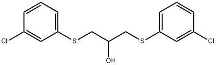 1,3-bis[(3-chlorophenyl)sulfanyl]propan-2-ol Struktur