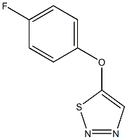 5-(4-fluorophenoxy)-1,2,3-thiadiazole Struktur