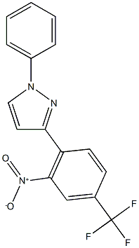 3-[2-nitro-4-(trifluoromethyl)phenyl]-1-phenyl-1H-pyrazole Struktur