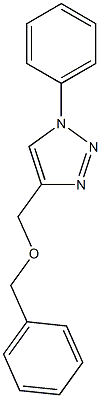 4-[(benzyloxy)methyl]-1-phenyl-1H-1,2,3-triazole Struktur