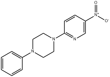 1-(5-nitropyridin-2-yl)-4-phenylpiperazine Struktur