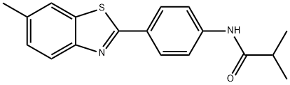 2-methyl-N-[4-(6-methyl-1,3-benzothiazol-2-yl)phenyl]propanamide Struktur