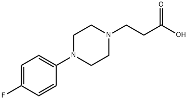 3-[4-(4-fluorophenyl)piperazin-1-yl]propanoic acid Struktur