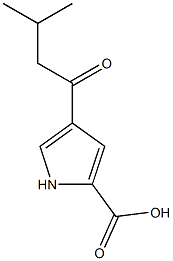 1H-Pyrrole-2-carboxylicacid,4-(3-methyl-1-oxobutyl)-(9CI) Struktur