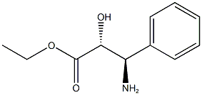 Benzenepropanoic acid, β-amino-α-hydroxy-, ethyl ester, (αR,βR)- Struktur