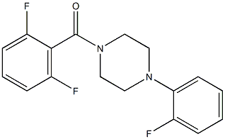 1-(2,6-difluorobenzoyl)-4-(2-fluorophenyl)piperazine Struktur