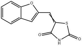 (5Z)-5-[(1-benzofuran-2-yl)methylidene]-1,3-thiazolidine-2,4-dione Struktur