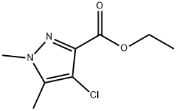 ethyl 4-chloro-1,5-dimethyl-1H-pyrazole-3-carboxylate Struktur