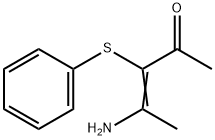 (3E)-4-amino-3-(phenylsulfanyl)pent-3-en-2-one Structure