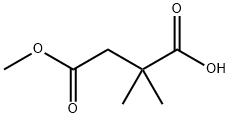 4-methyl ester 2,2-dimethyl-Butanedioic acid Struktur