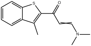 (2E)-3-(dimethylamino)-1-(3-methyl-1-benzothiophen-2-yl)prop-2-en-1-one Struktur