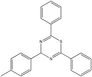 4-(4-methylphenyl)-2,6-diphenyl-4H-1,3,5-thiadiazine Struktur