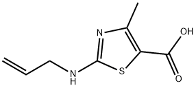 5-Thiazolecarboxylicacid,4-methyl-2-(2-propenylamino)-(9CI) Struktur