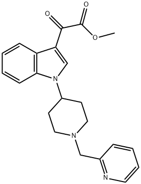 2-氧代-2-(1-(1-(吡啶-2-基甲基)哌啶-4-基)-1H-吲哚-3-基)乙酸甲酯, 616898-64-7, 結(jié)構(gòu)式