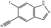 1H-Indazole-5-carbonitrile,6-fluoro-(9CI) Struktur