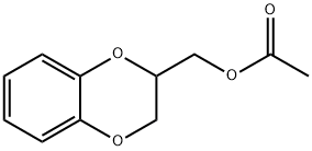 2,3-dihydro-1,4-benzodioxin-2-ylmethyl acetate Struktur