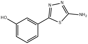 3-(5-amino-1,3,4-thiadiazol-2-yl)phenol Struktur