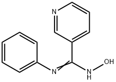 (Z)-N'-hydroxy-N-phenylpyridine-3-carboximidamide Struktur