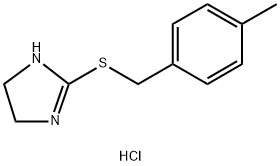 2-[(4-methylbenzyl)thio]-4,5-dihydro-1H-imidazole hydrochloride Struktur