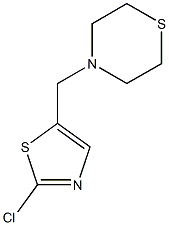 4-[(2-chloro-1,3-thiazol-5-yl)methyl]thiomorpholine Struktur