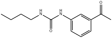 1-(3-acetylphenyl)-3-butylurea Struktur