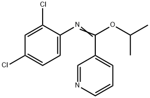 (Z)-(propan-2-yl N-(2,4-dichlorophenyl)pyridine-3-carboximidate) Struktur