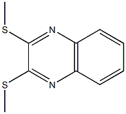 2,3-bis(methylsulfanyl)quinoxaline Struktur