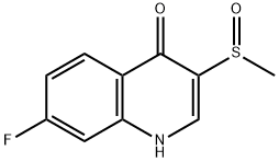 7-fluoro-3-methanesulfinyl-1,4-dihydroquinolin-4-one Struktur