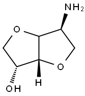 (3R,3aR,6S)-6-aminohexahydrofuro[3,2-b]furan-3-ol Struktur