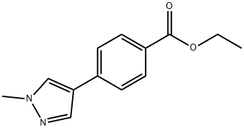 Ethyl 4-(1-methyl-1H-pyrazol-4-yl)benzoate Struktur